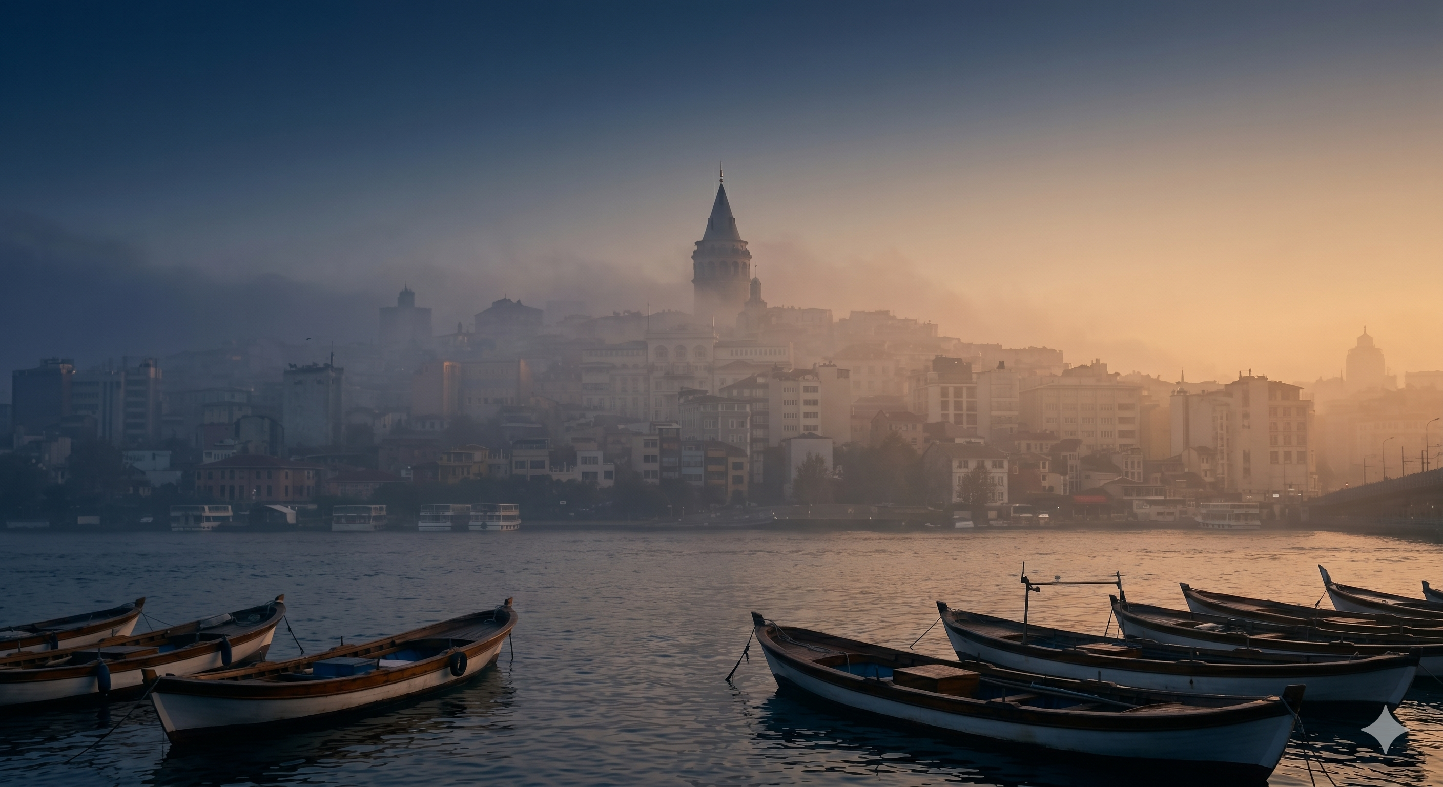 Galata Tower over the Istanbul skyline.