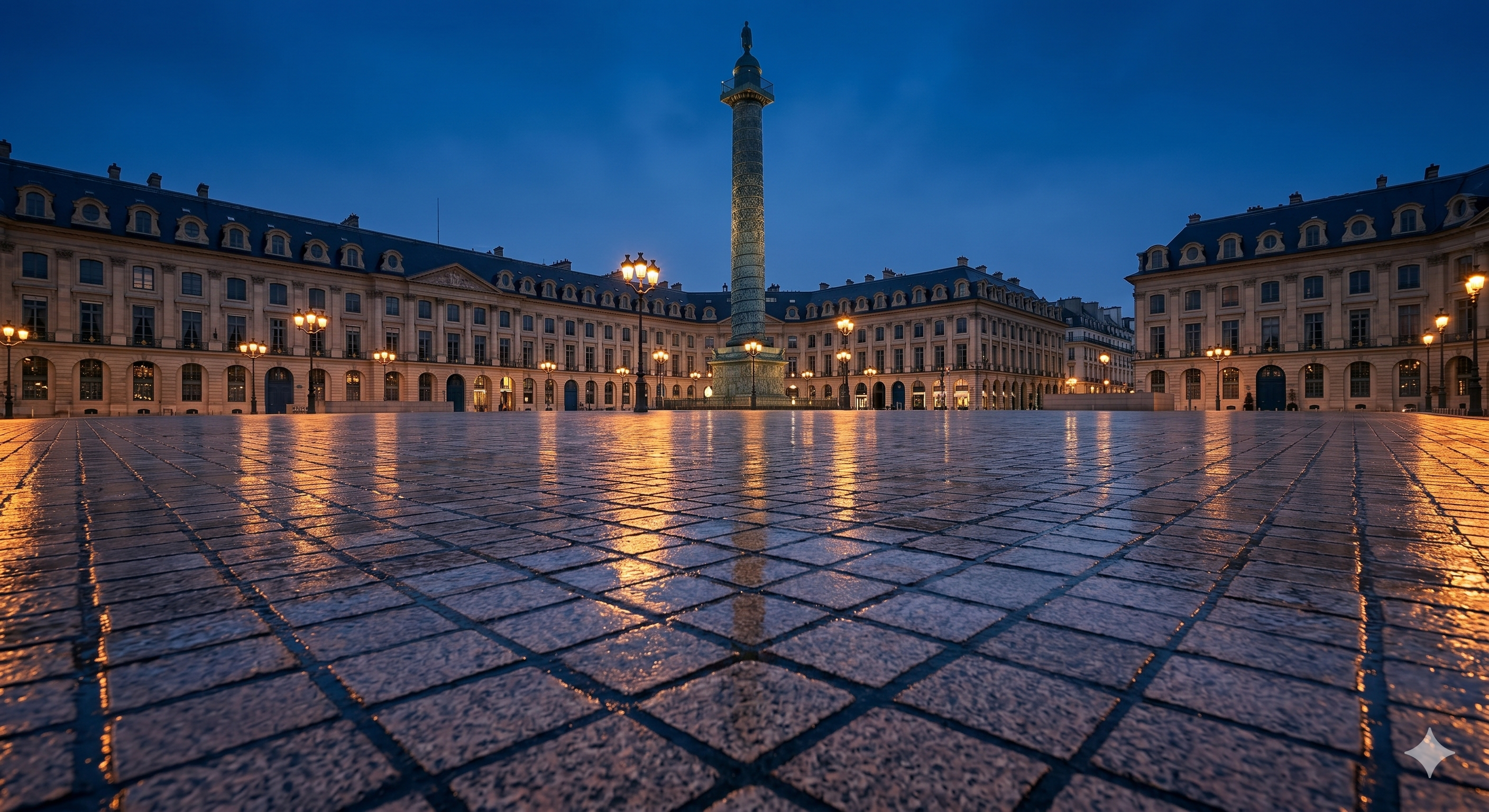 The Place Vendôme column in central Paris.